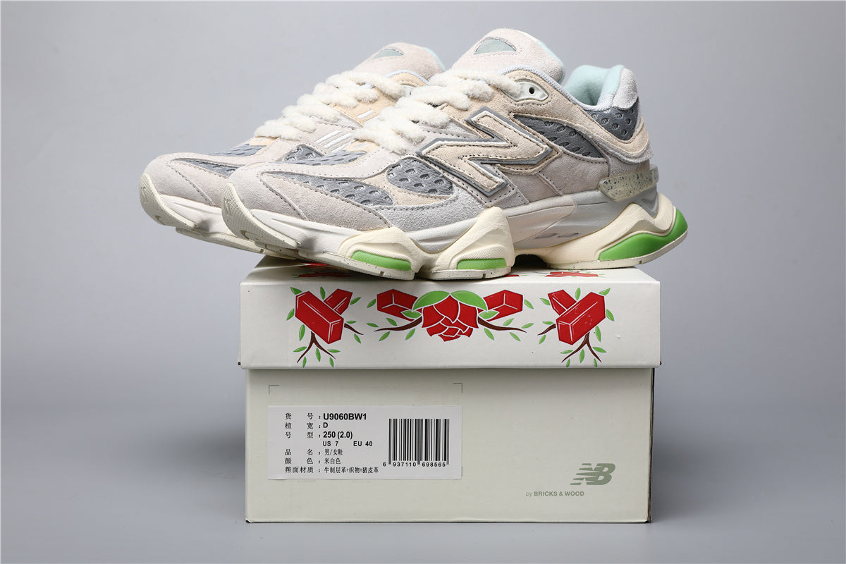 New Balance 9060 -unisex-lenkkarit, beige-vihreät