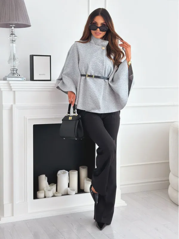 Mila Women's Belted Poncho