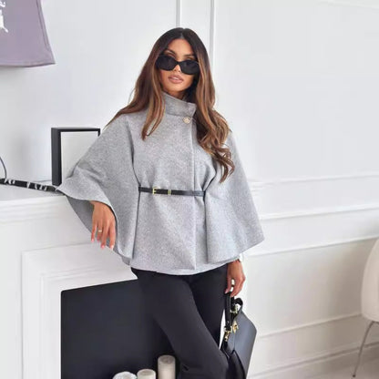 Mila Women's Belted Poncho