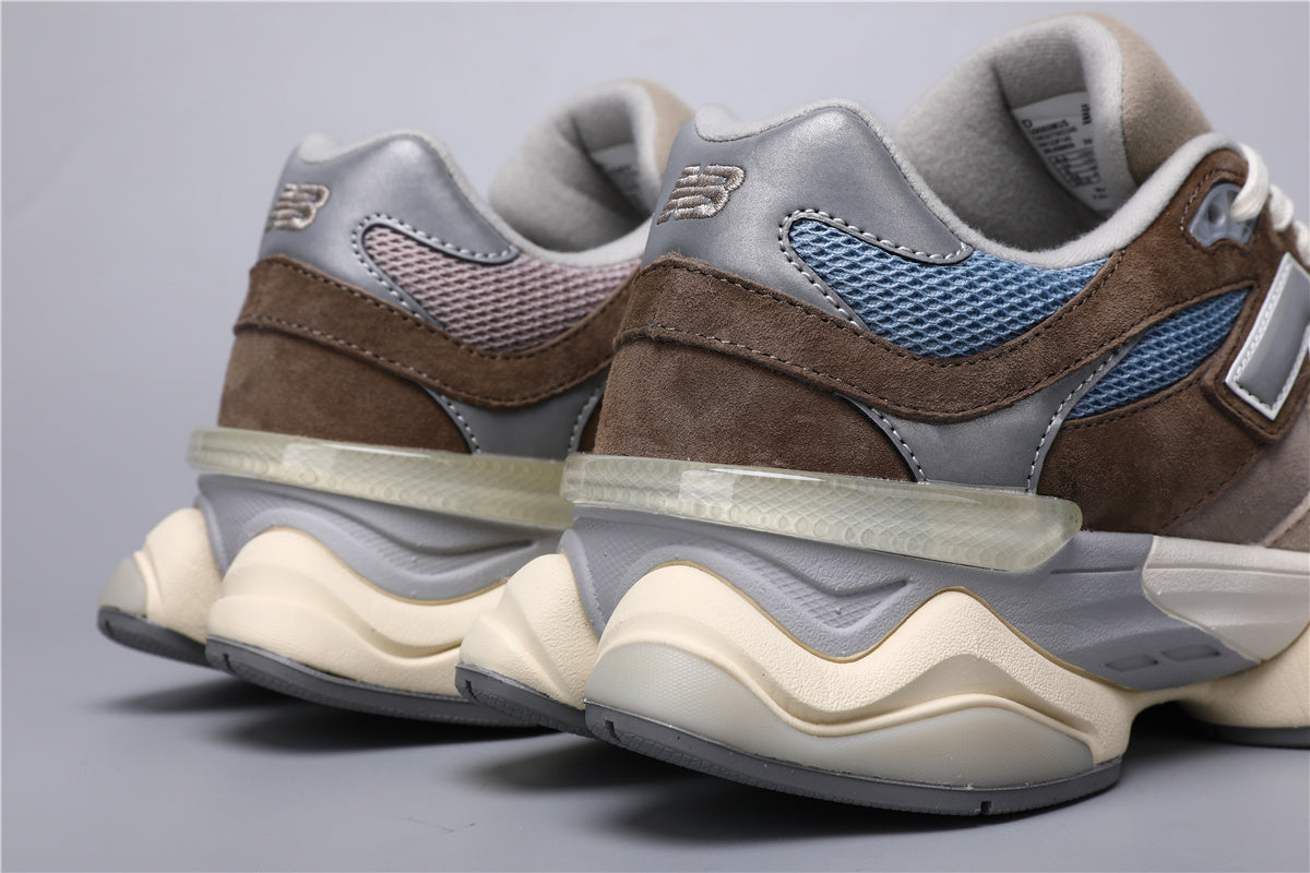 Zapatillas unisex New Balance 9060 marrones y azules