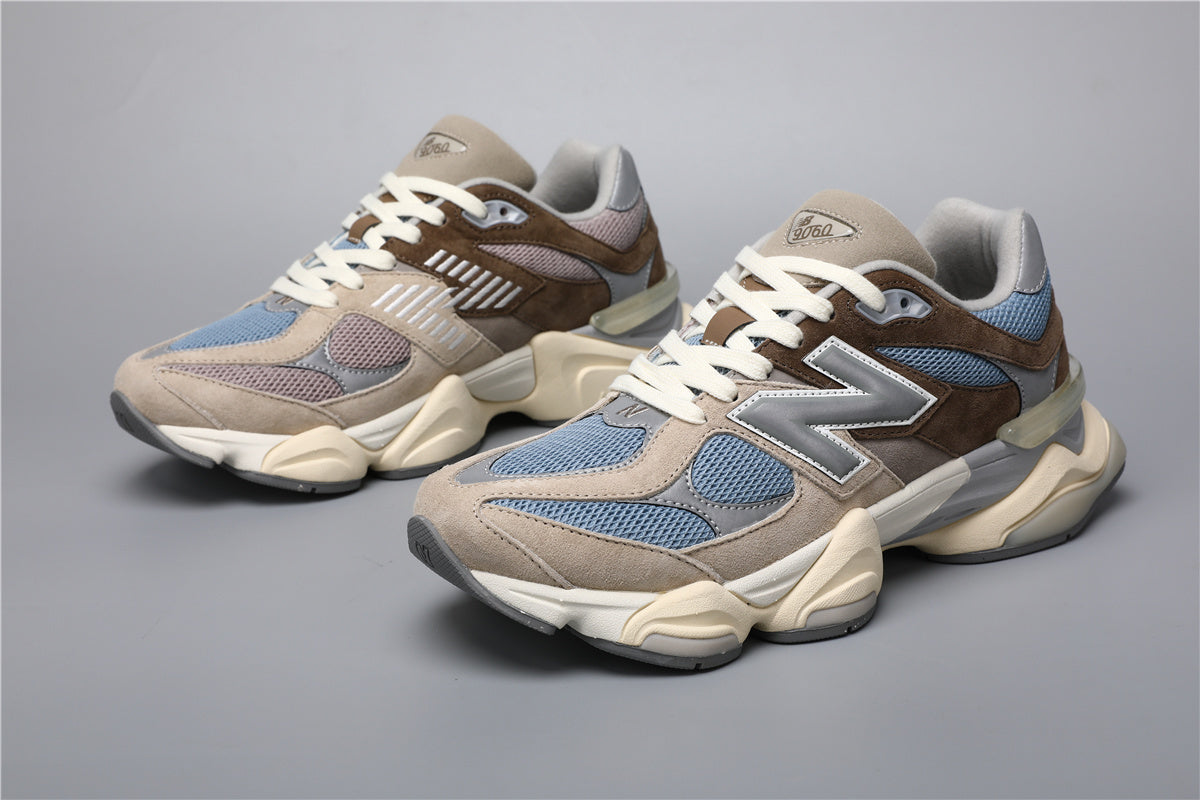 Zapatillas unisex New Balance 9060 marrones y azules
