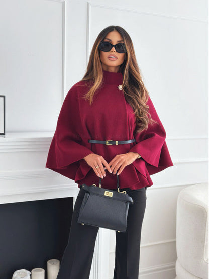 Mila Women's Belted Poncho