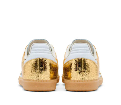 Sneakers Chrome Cuir Metallise Effet Craquele